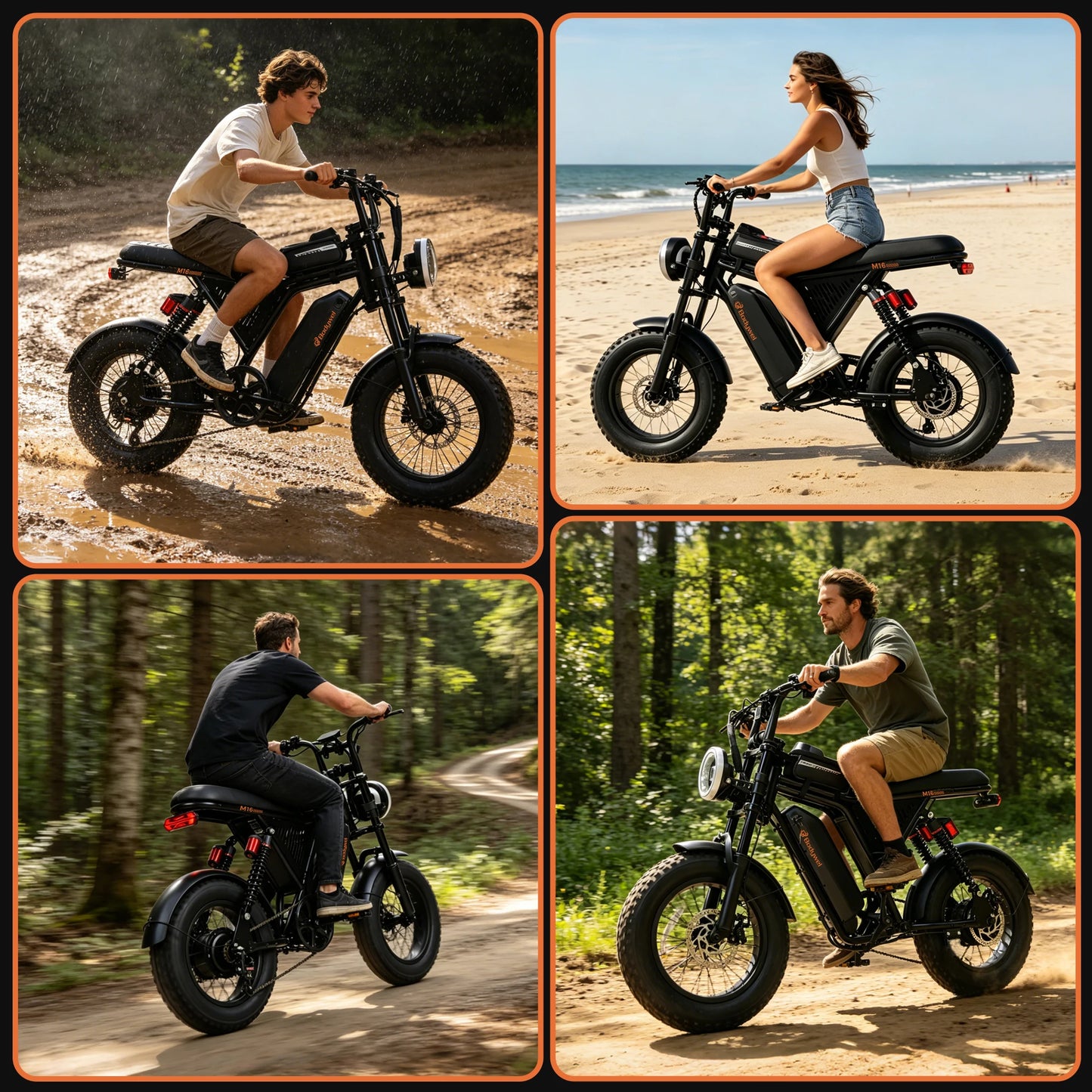 Bodywel M16 Fat Tire Electric Bike All Terrain Off Road