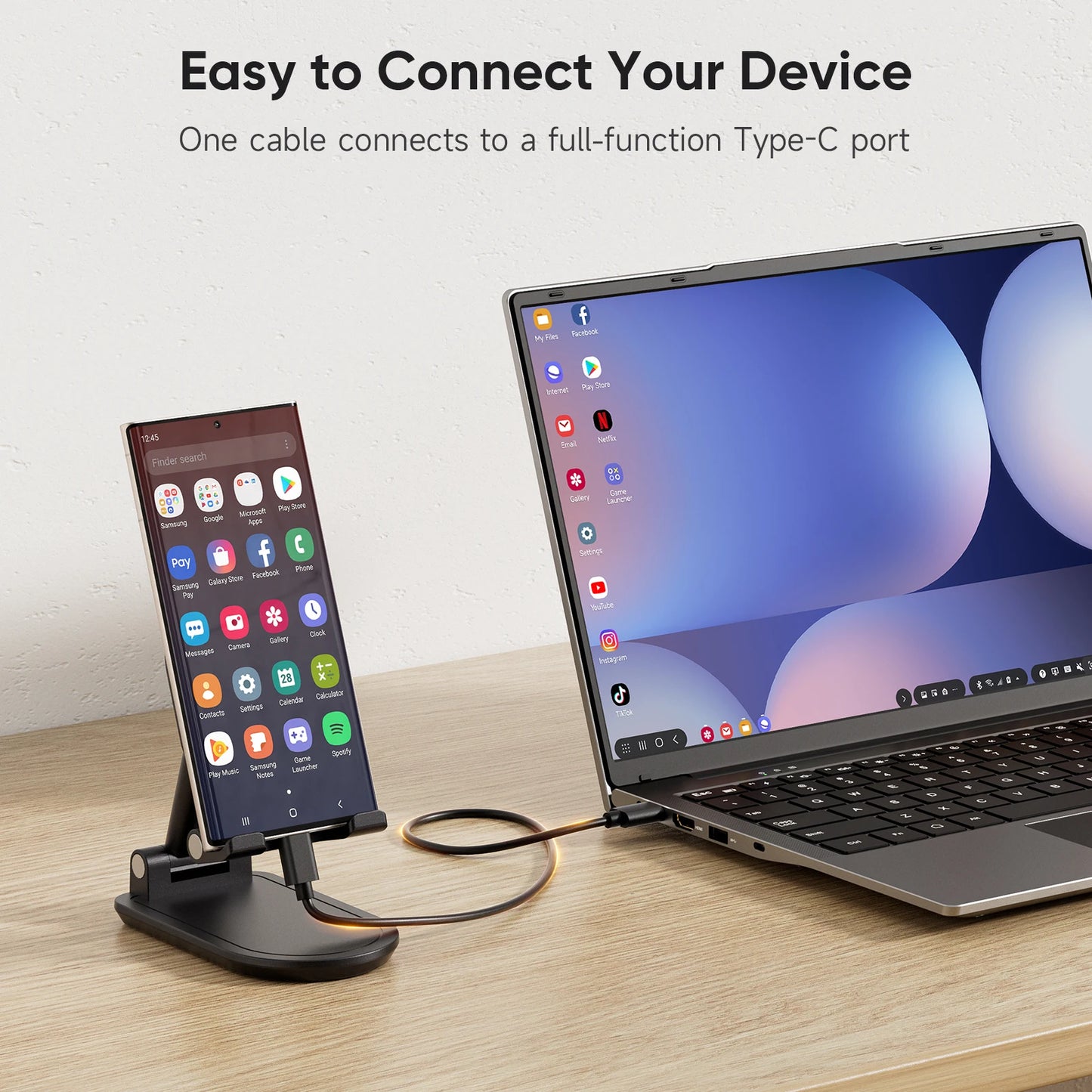 Dopesplay Lapdock Monitor For Samsung DeX Portable Screen Extender