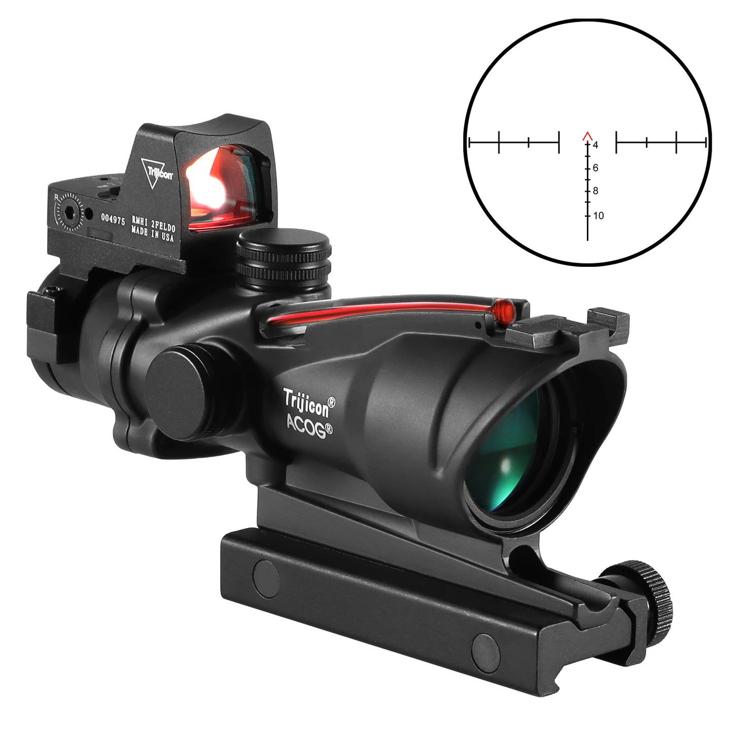 Nabila Adjustable Red Dot and 4x32 Scope for Universal Rail