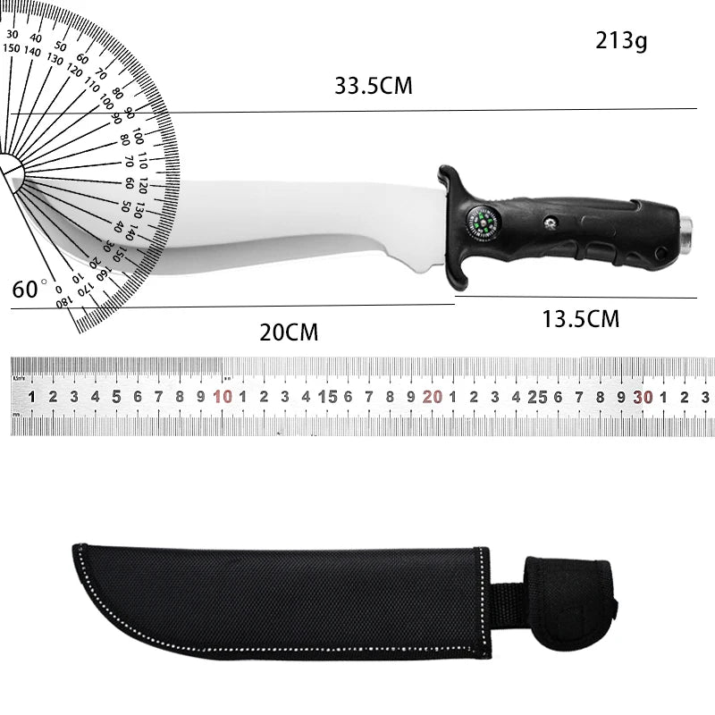 Gdekls Stainless Steel Camping Knife With Safety Guard Handle