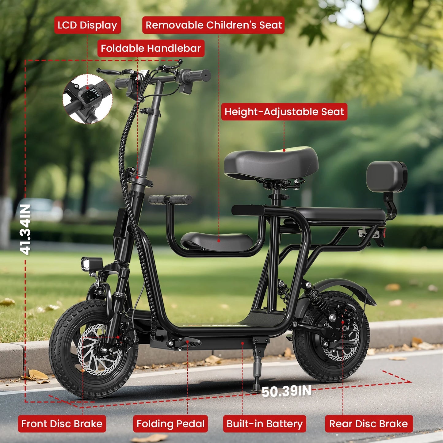 EILLEO SPACEWALK Foldable Electric Scooter With Seat 750W Motor