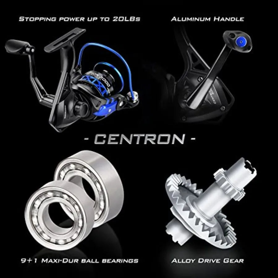 Centron Fishing Rod Reel Combo IM6 Graphite Stainless Guides