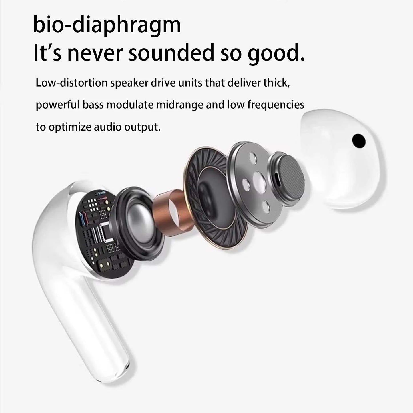 ZZLOVE Air Pro4 Wireless Earphones Bluetooth 5.3 Active Noise Cancellation