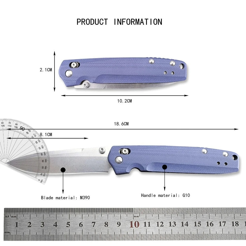 DIY Supplies 485 Folding Pocket Knife G10 Handle EDC Utility