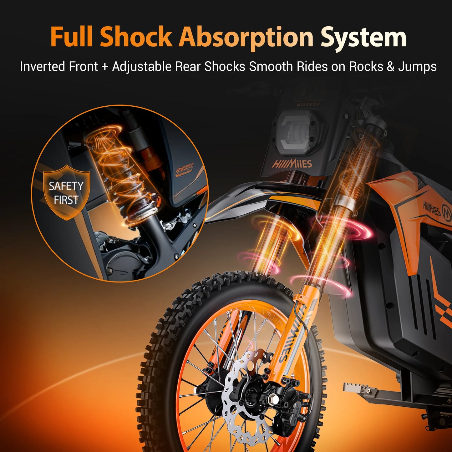 ENGWE MilePop 2000W Electric Dirt Bike With Dual Suspension