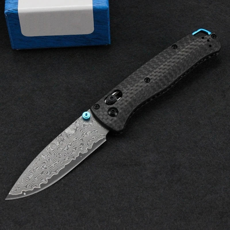 DIY Supplies Woodworking Bugout 535 Folding Pocket Knife Damascus Steel