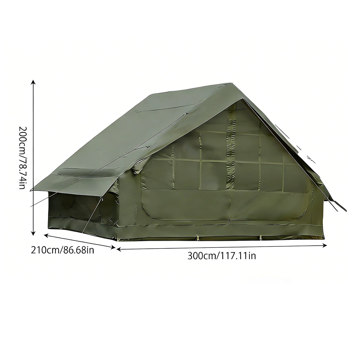 Inflatable Camping Tent With Skylight Quick Air Flow Breathable Mesh