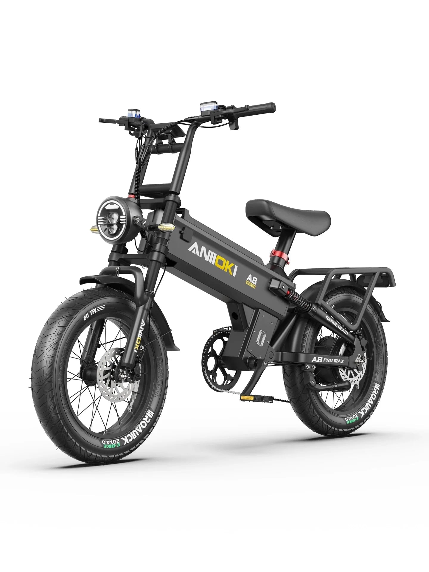 Electric Fat Tire Ebike With 2000W Peak Motor And Battery