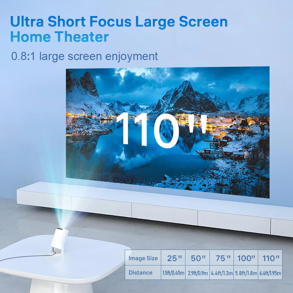 LynCast X1BQ Outdoor 4K Android Projector For Home Cinema