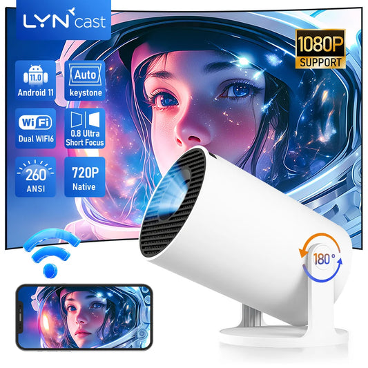 LynCast X1BQ Outdoor 4K Android Projector For Home Cinema