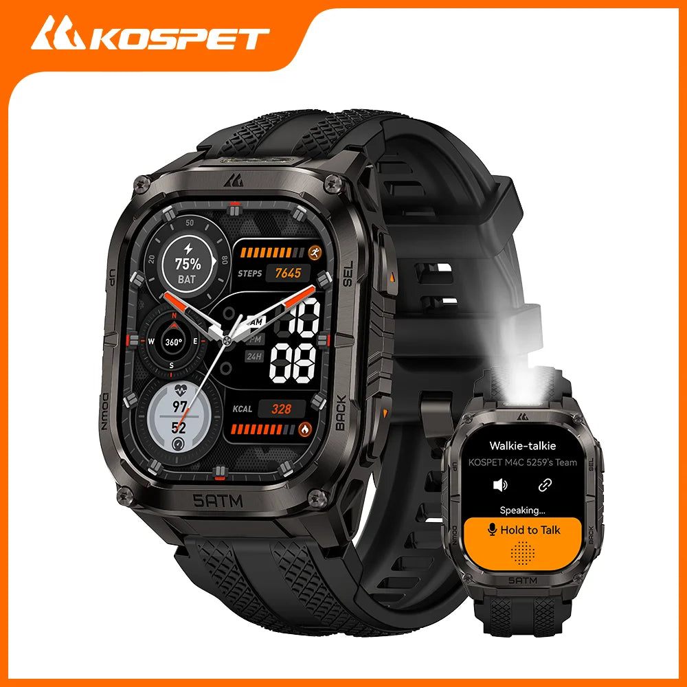 KOSPET Tank M4C GPS Smartwatch MILSTD 810H 5ATM For Men