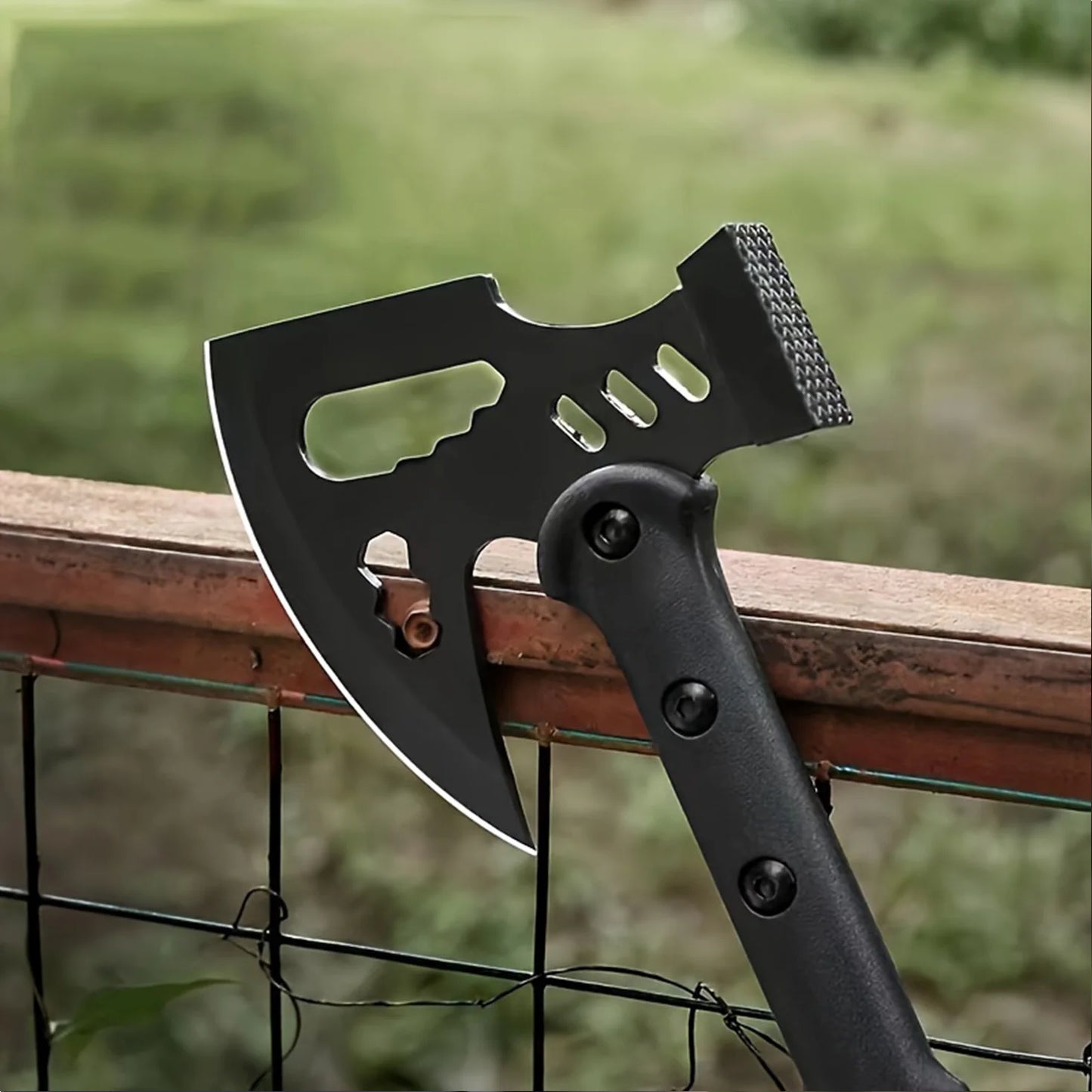 Camping Axe With Sheath Stainless Steel One Piece Hatchet