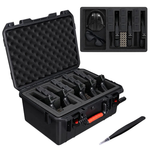 Hard Shell Pistol Case For Handguns With Foam Inserts