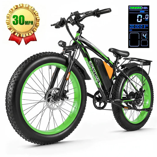 EOEOTWO Fat Tire Electric Bike for Adults 1000W Motor