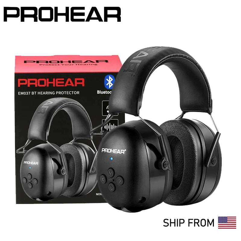 PROHEAR Bluetooth 5.3 Headphones With Hearing Protection And Noise Reduction
