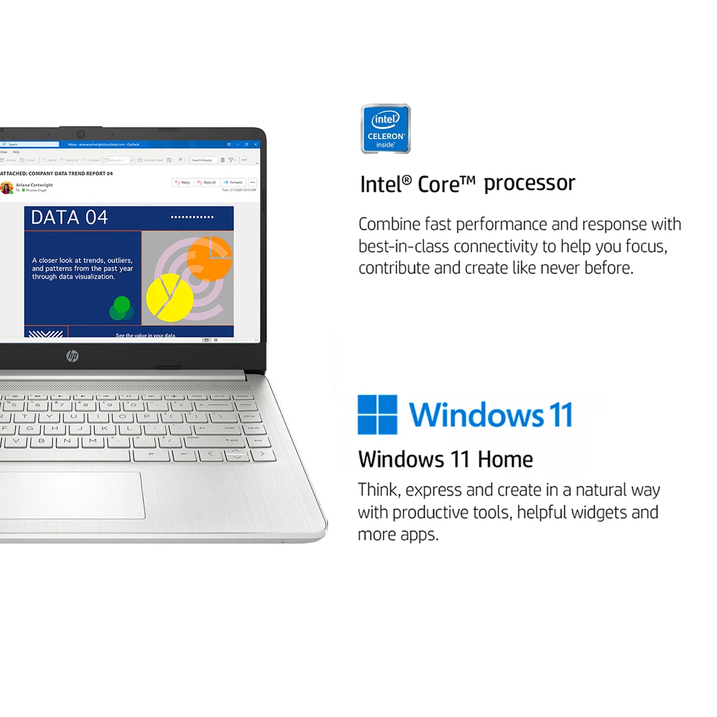 HP Newest Business Laptop With Intel Celeron N4120