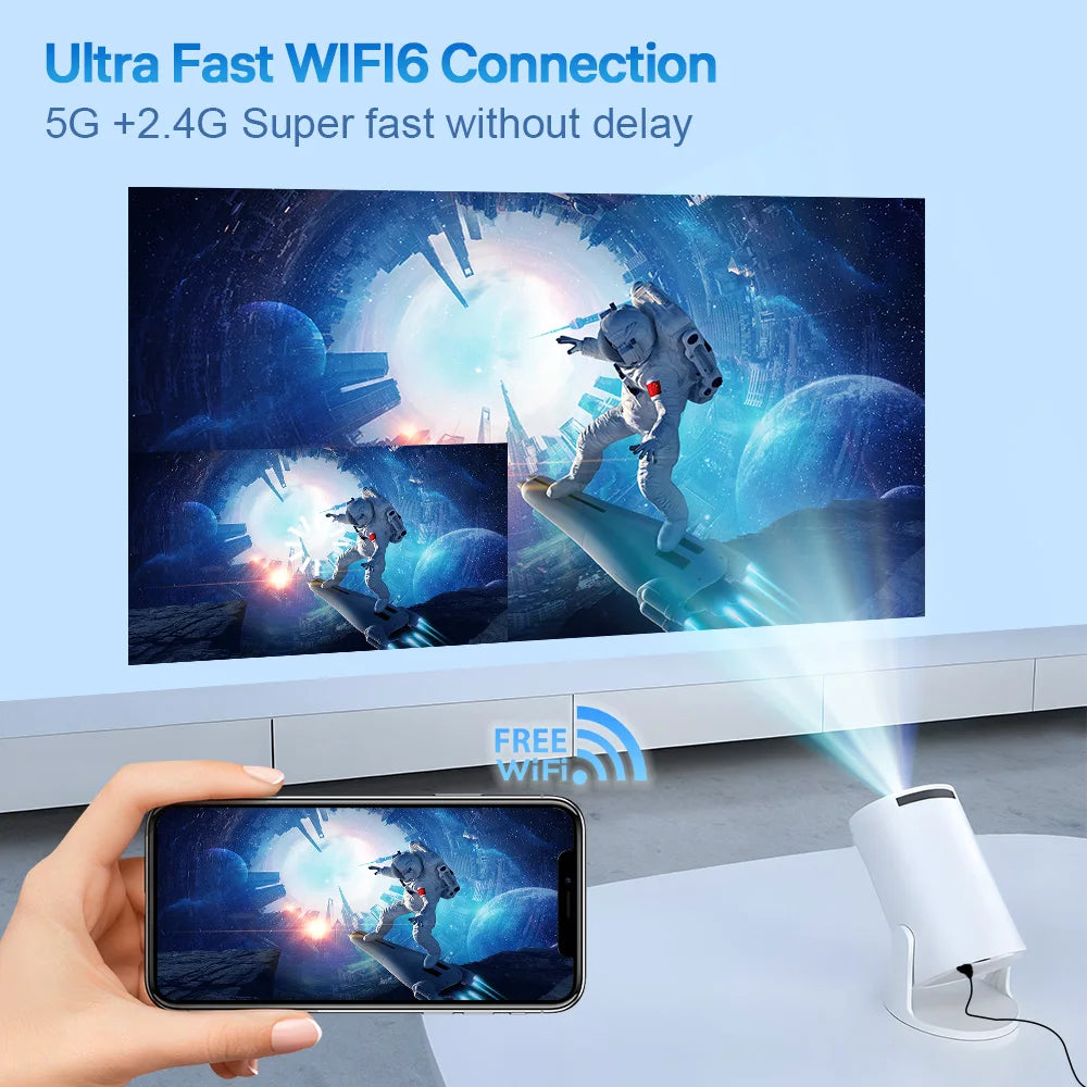 LynCast X1BQ Outdoor 4K Android Projector For Home Cinema