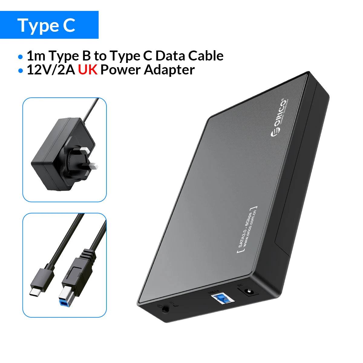Orico External USB 3.0 HDD Enclosure SATA Case