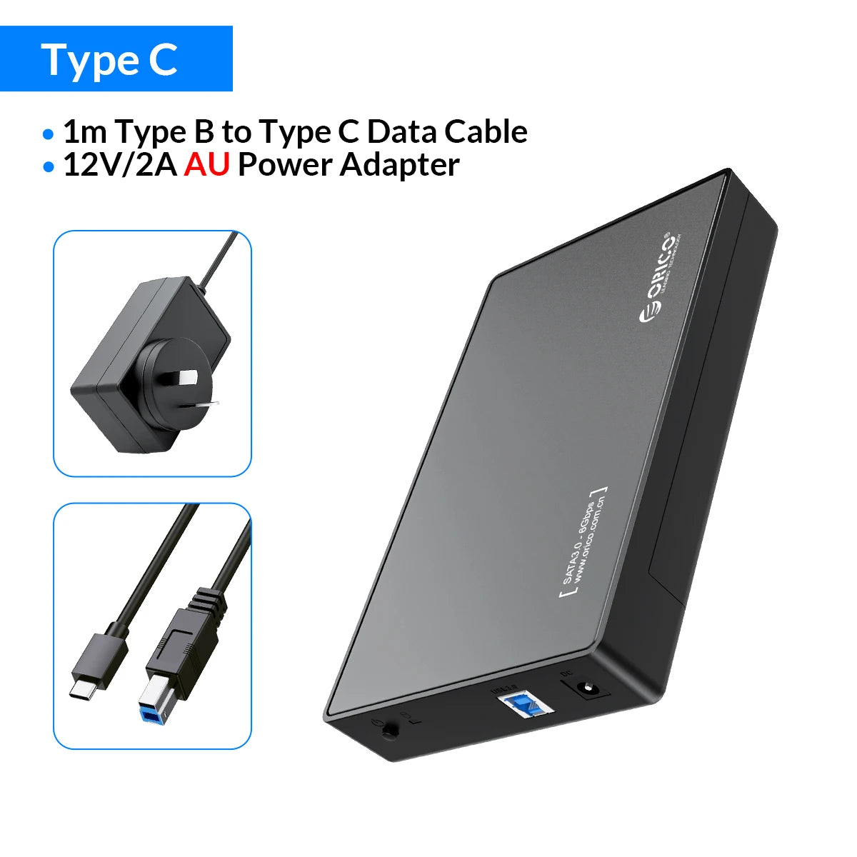 Orico External USB 3.0 HDD Enclosure SATA Case