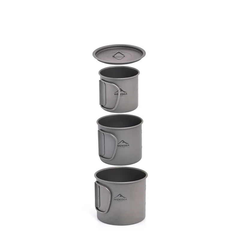 Widesea Titanium Camping Mug For Outdoor Cooking