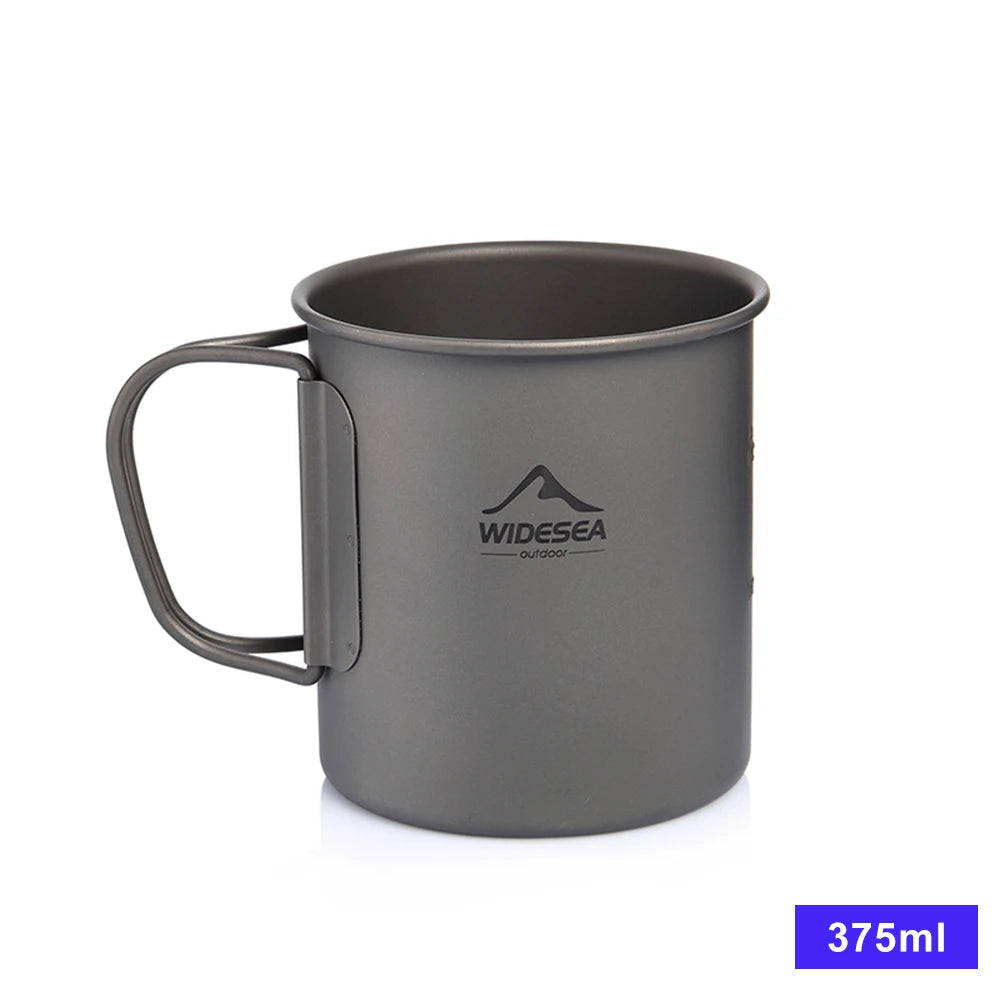 Widesea Titanium Camping Mug For Outdoor Cooking