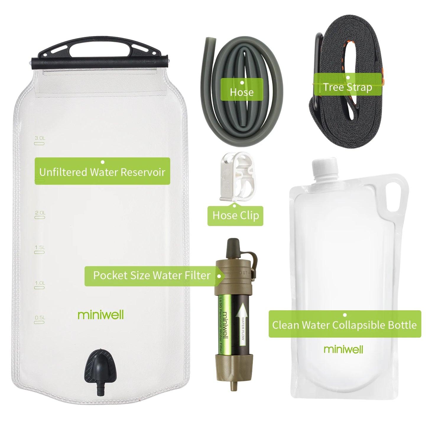 L630 Personal Camping Water Purification Straw