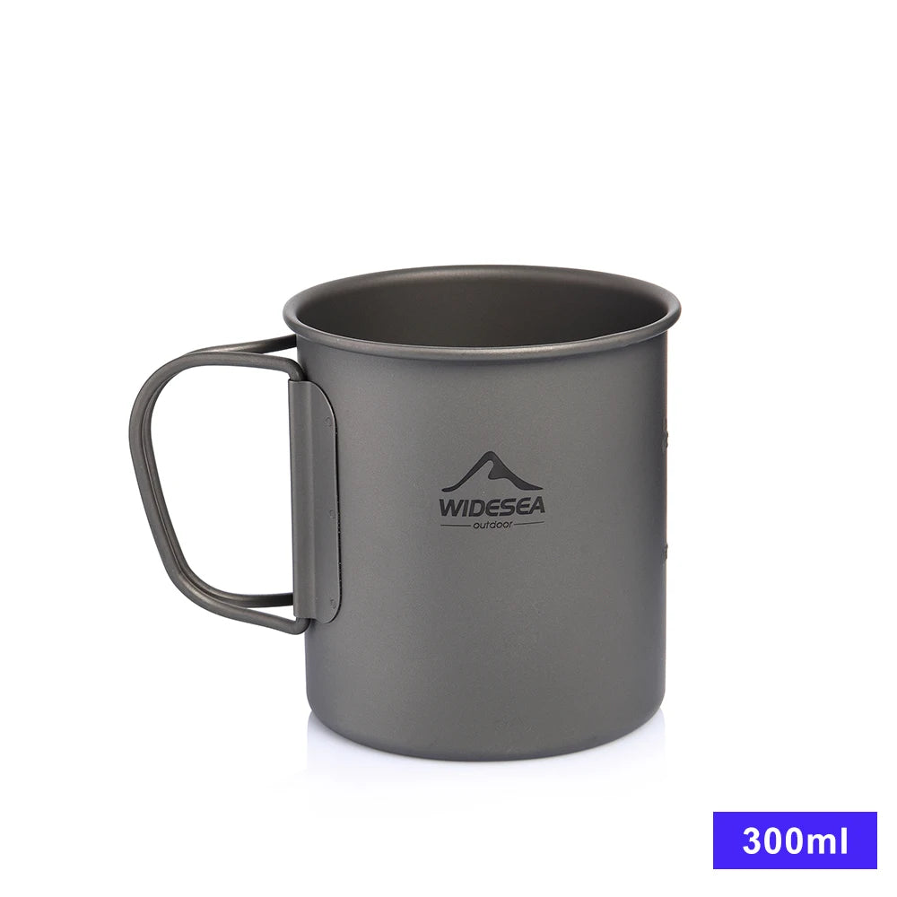 Widesea Titanium Camping Mug For Outdoor Cooking