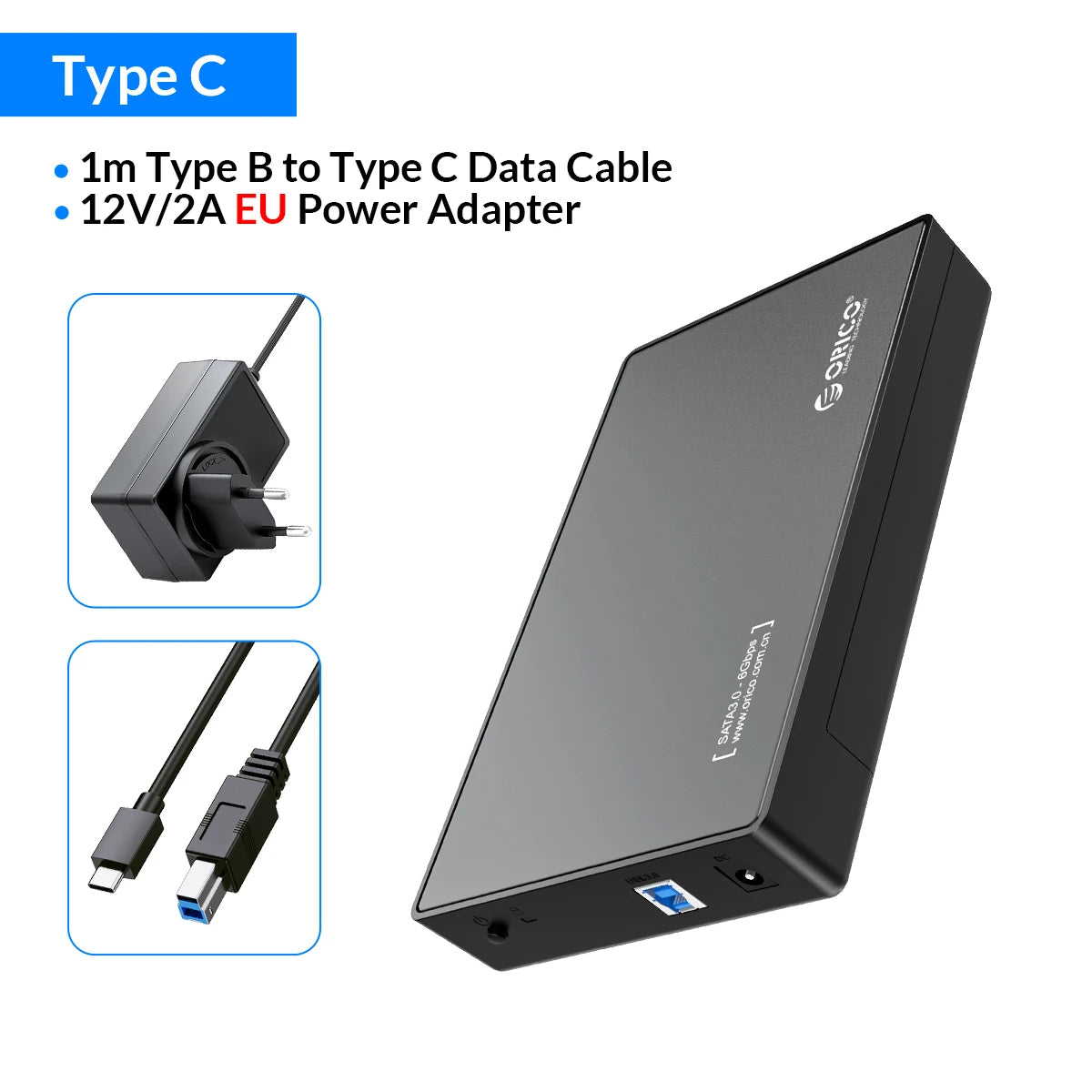 Orico External USB 3.0 HDD Enclosure SATA Case