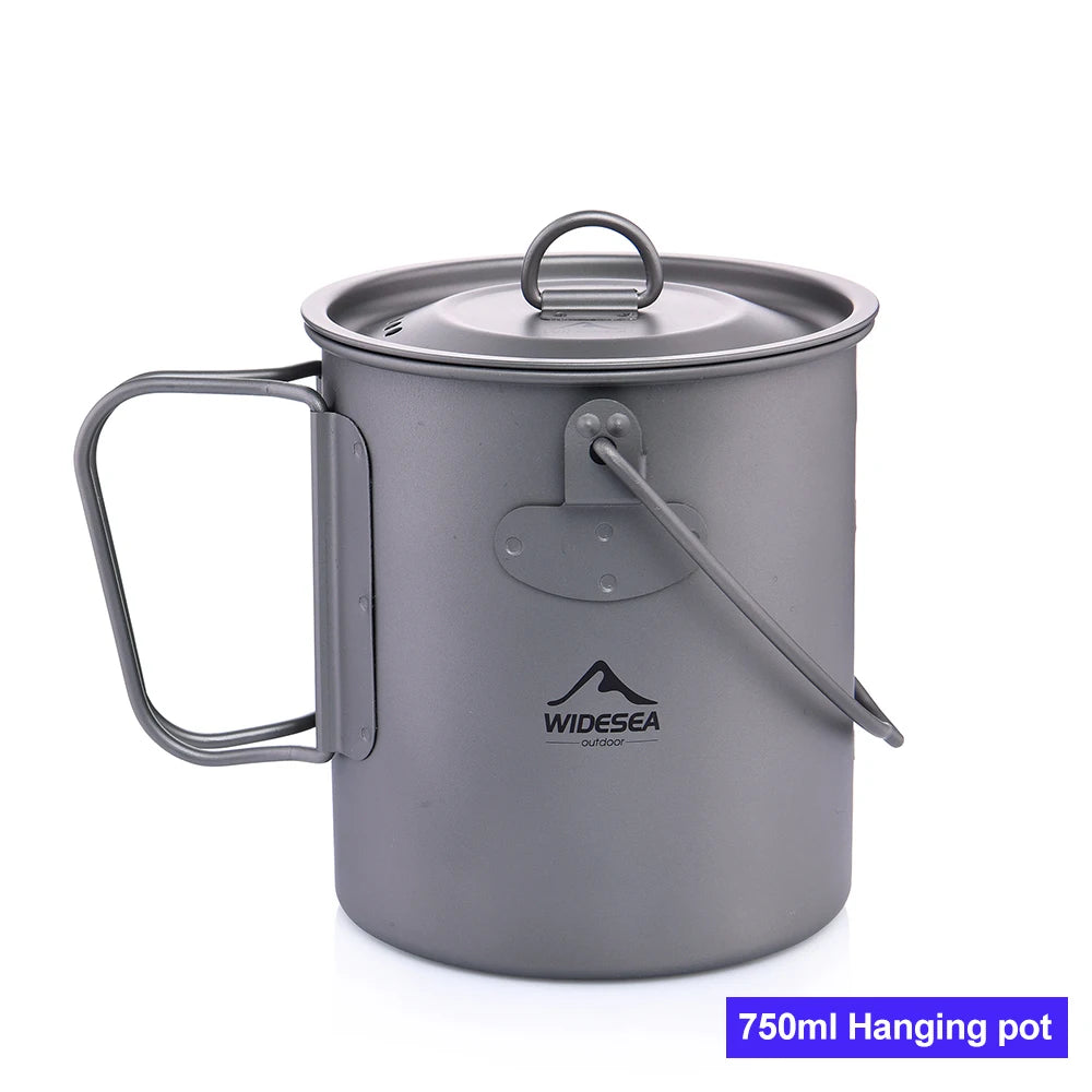 Widesea Titanium Camping Mug For Outdoor Cooking