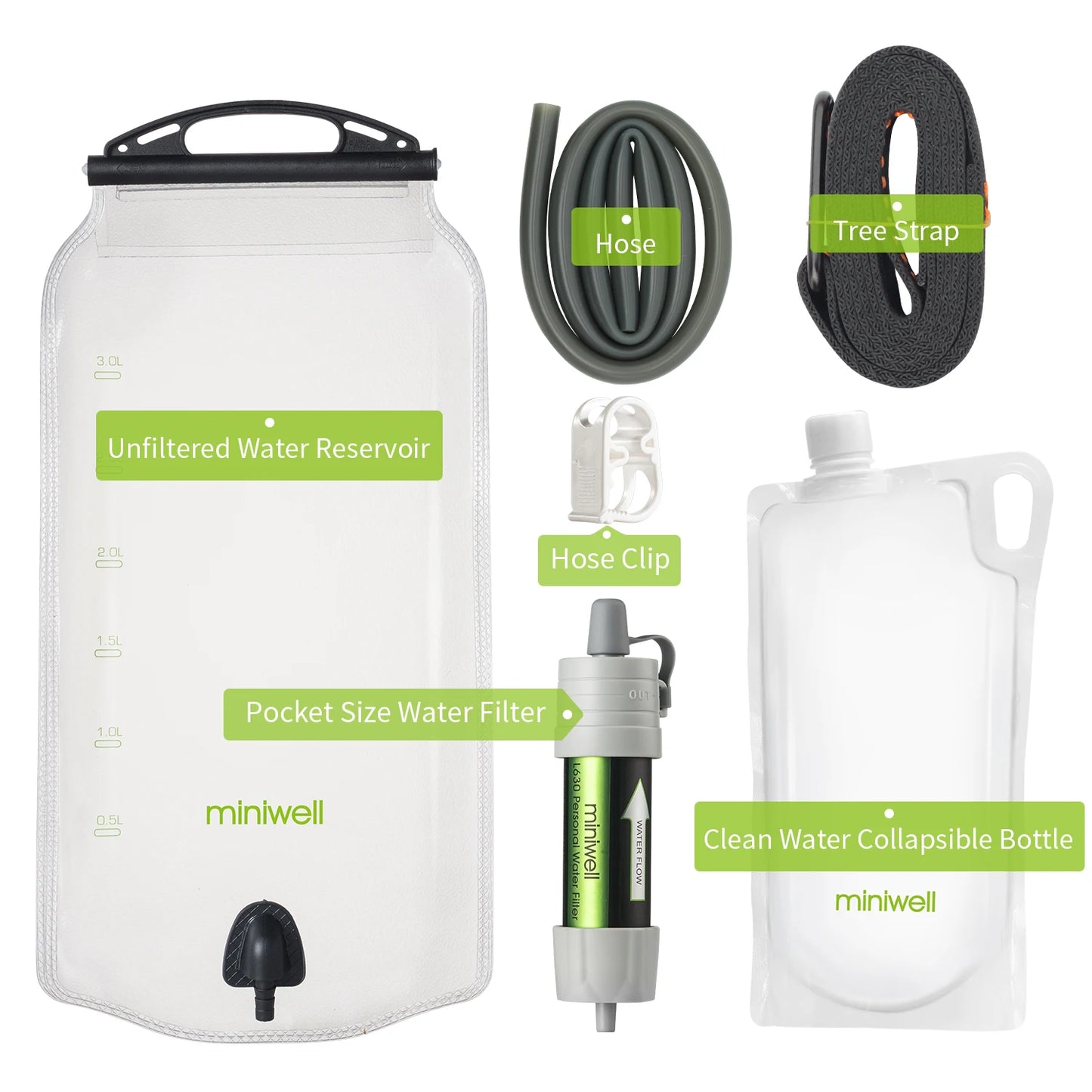 L630 Personal Camping Water Purification Straw