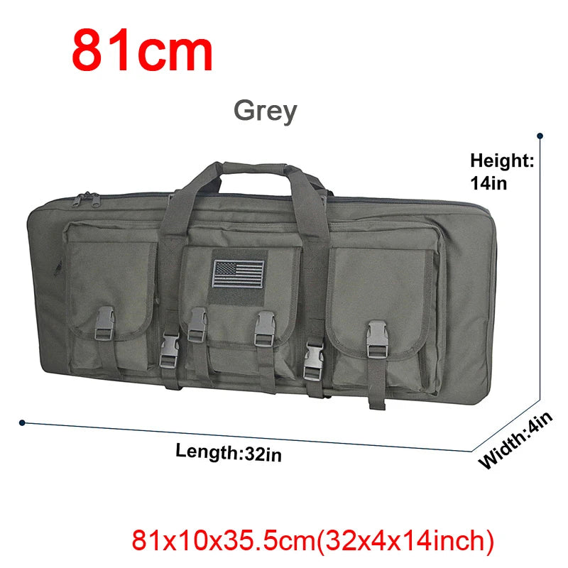 LQARMY Tactical Double Rifle Case With Molle Rifle Bag
