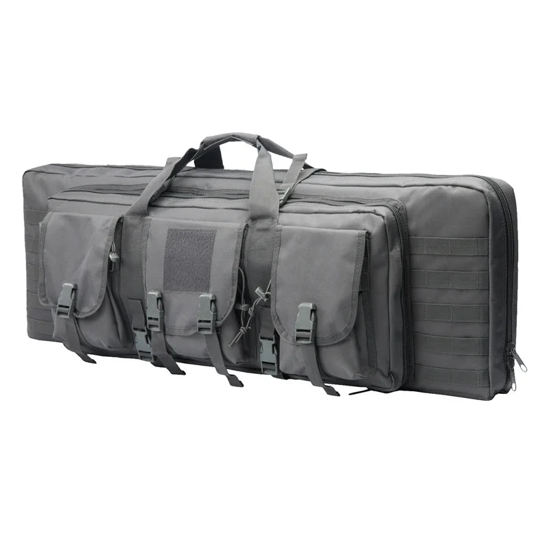 LQARMY Tactical Double Rifle Case With Molle Rifle Bag