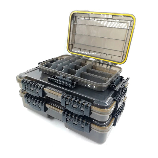 JSFUN Waterproof Tackle Box For Fishing Gear With Ample Storage