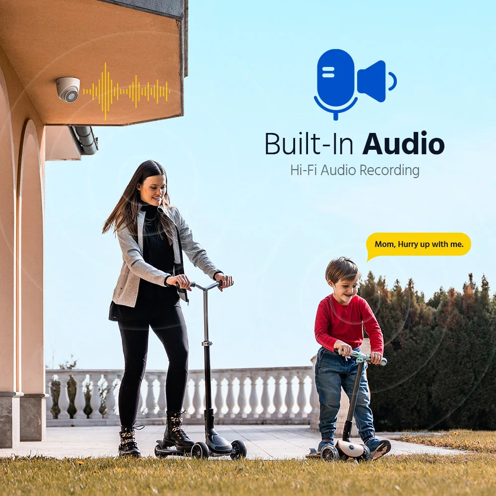 ANNKE 4K POE IP Camera Outdoor Indoor Security System With Audio