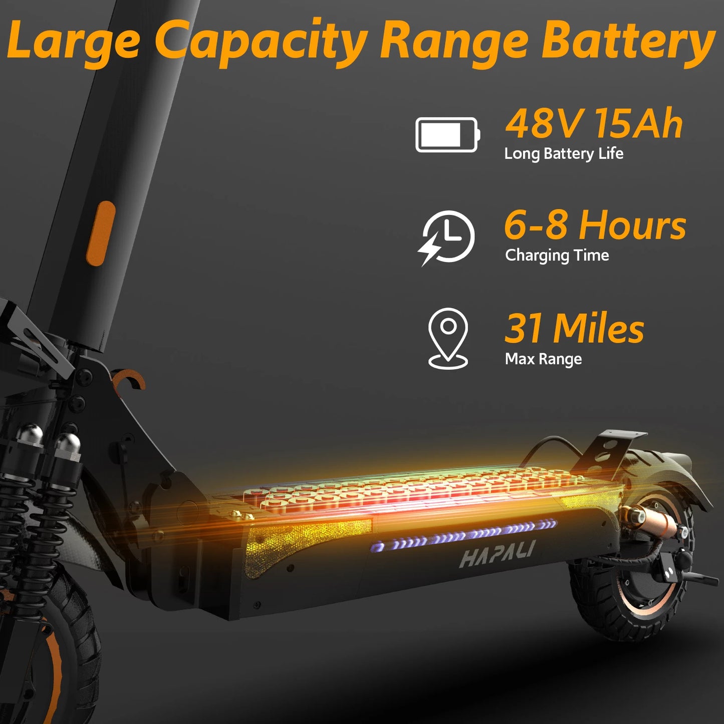 Osboo Off Road Electric Scooter 1200W 31MPH 31 Mile Range All Terrain Brakes