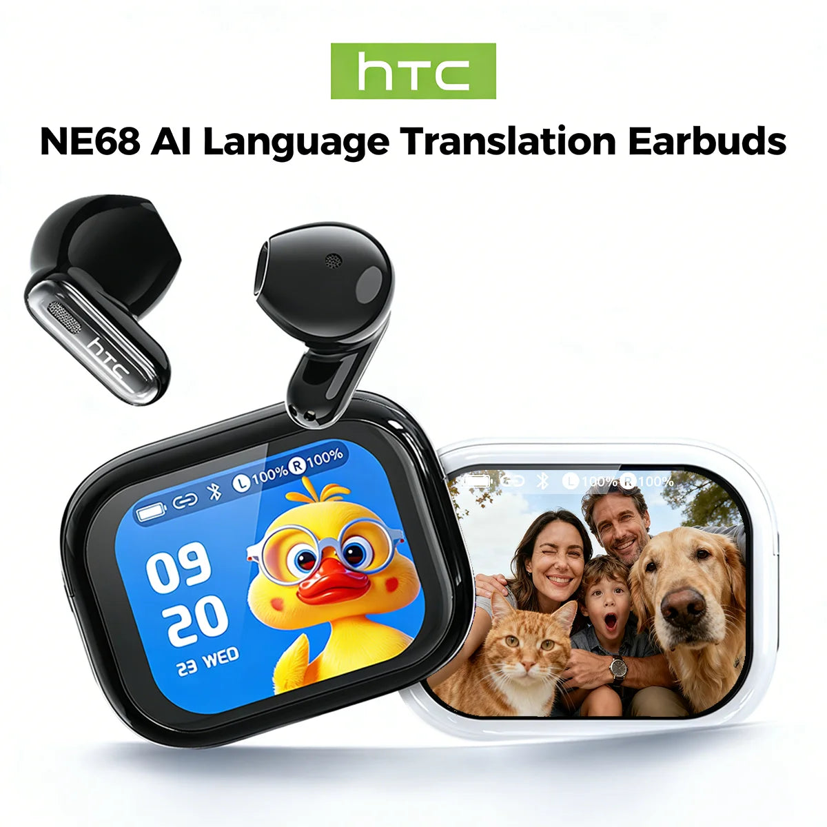 HTC Wireless Earphones With Active Noise Cancellation Bluetooth 5.0