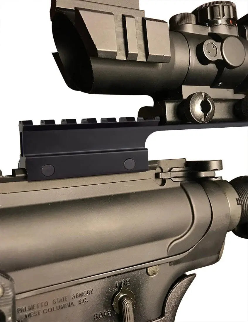 Extended Picatinny Riser Scope Mount Aluminum 14 Slot