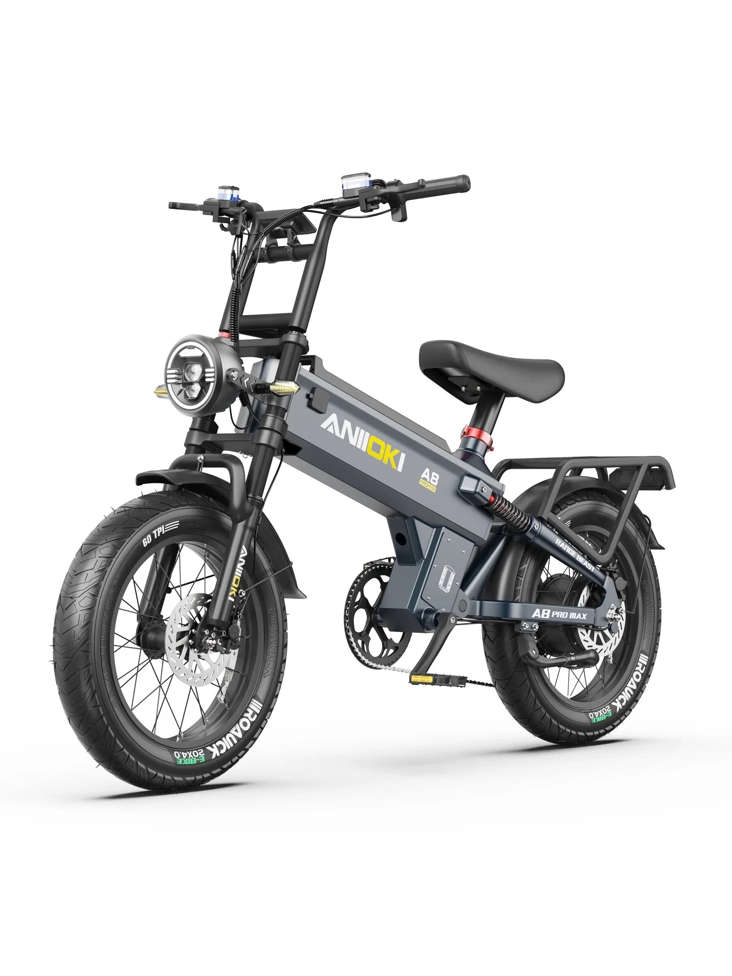 Electric Fat Tire Ebike With 2000W Peak Motor And Battery