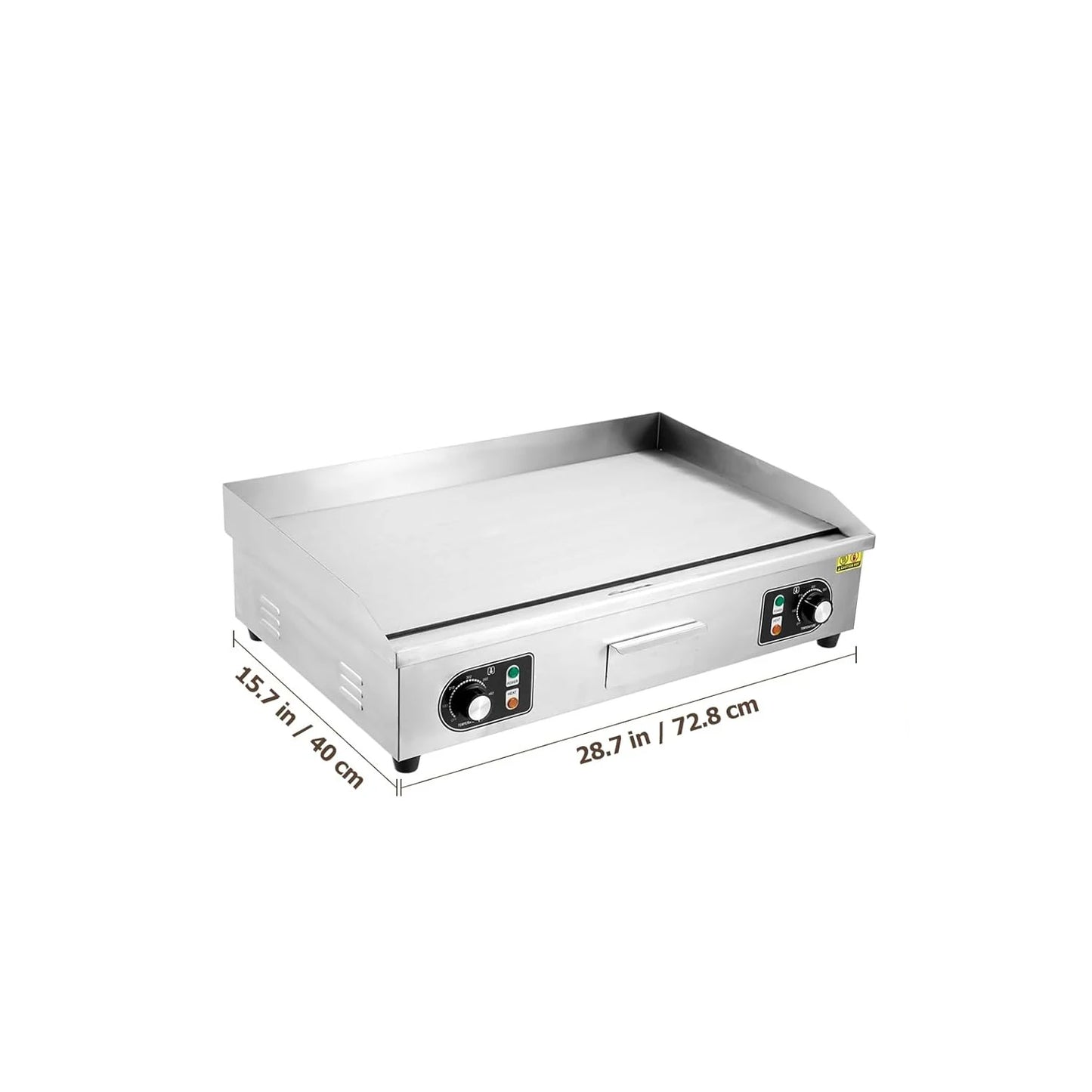 HiMISS Electric Griddle for Outdoor Cooking, 3600W, Adjustable Temperature