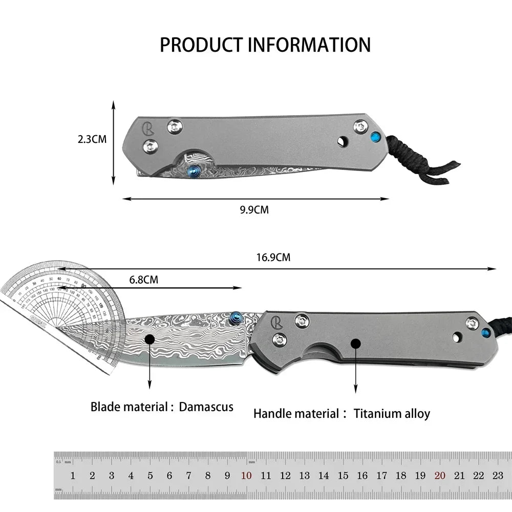 DIY Supplies Chrisreeve Folding Knife EDC Multi-Tool for Camping