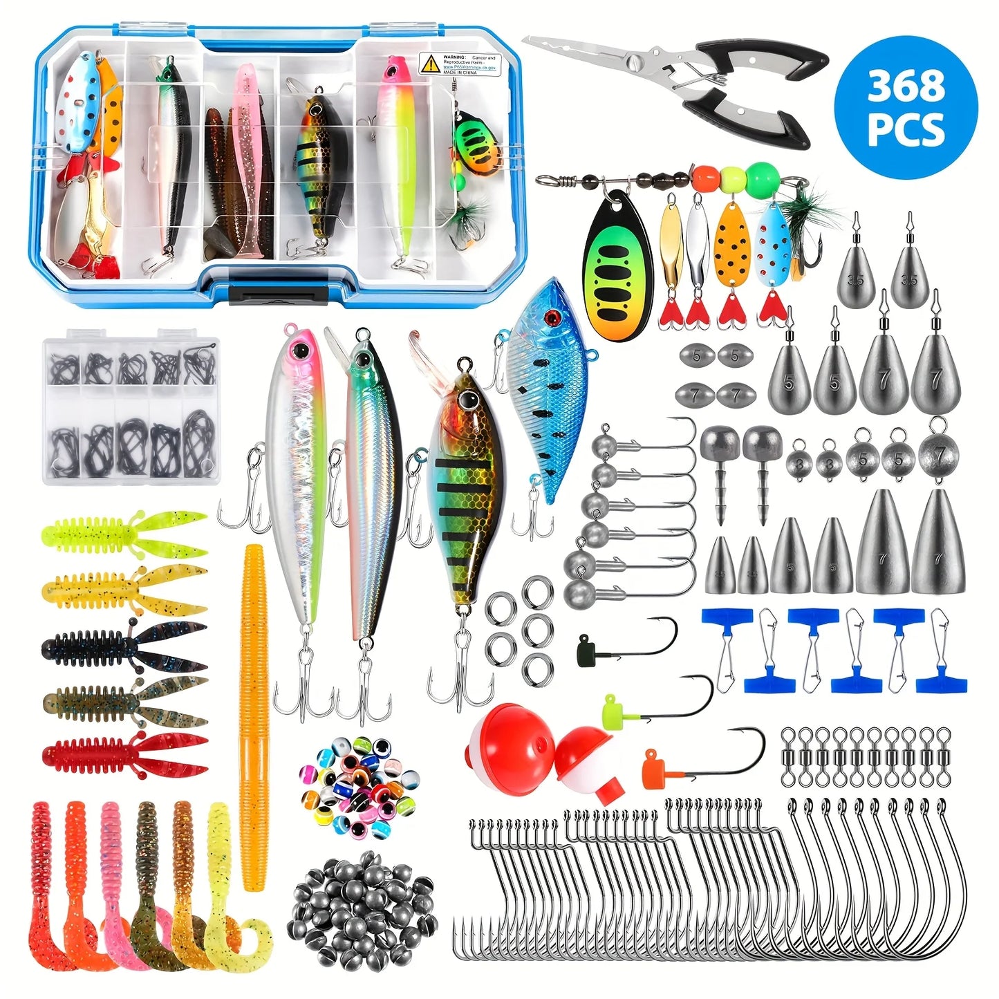 NGT Fishing Lures Tackle Box Kit Complete Starter Set