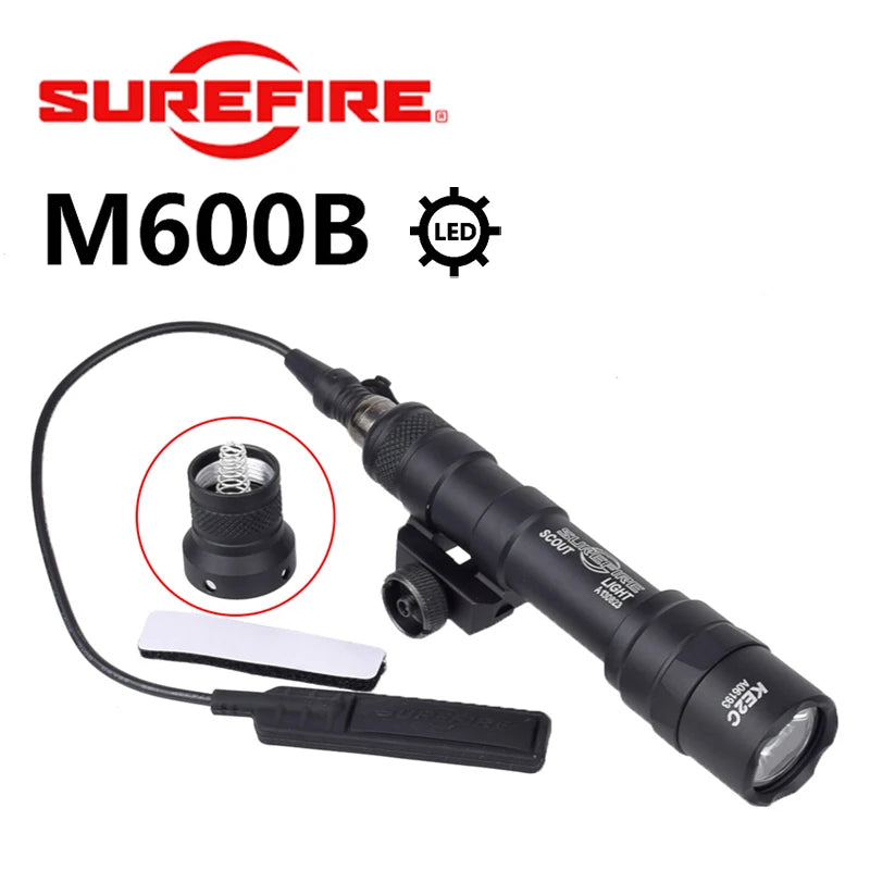 Tactical Flashlight for Rifle Rail Mounts and Accessories