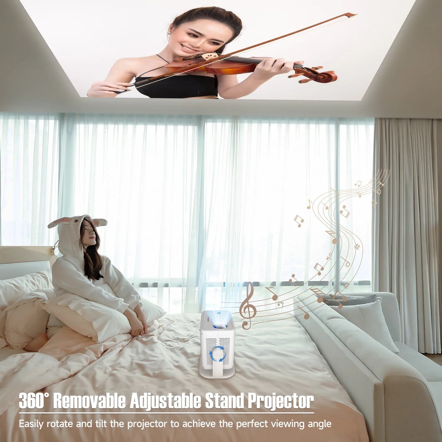Magcubic Native 1080P Projector With Auto Keystone And WiFi 6