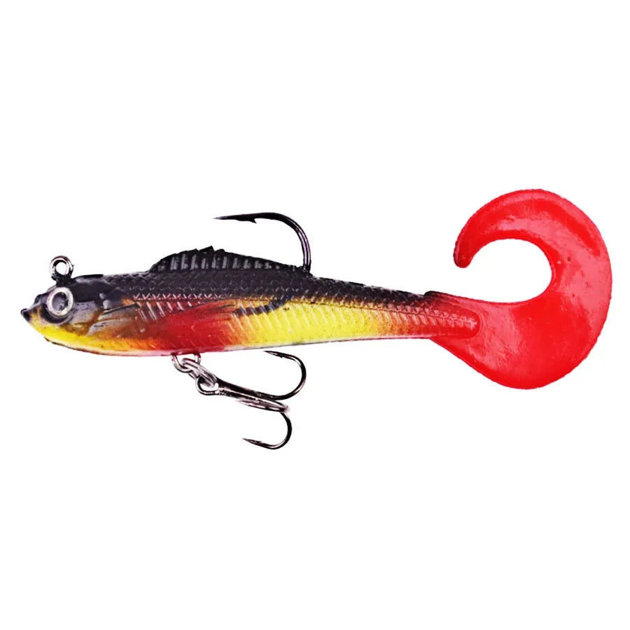 BODECIN Wobblers Soft Silicone Fishing Lures for Sea Bass