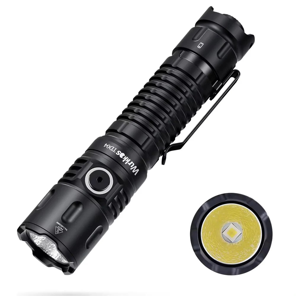 Wurkkos TD04 Rechargeable Tactical Flashlight For Everyday Carry