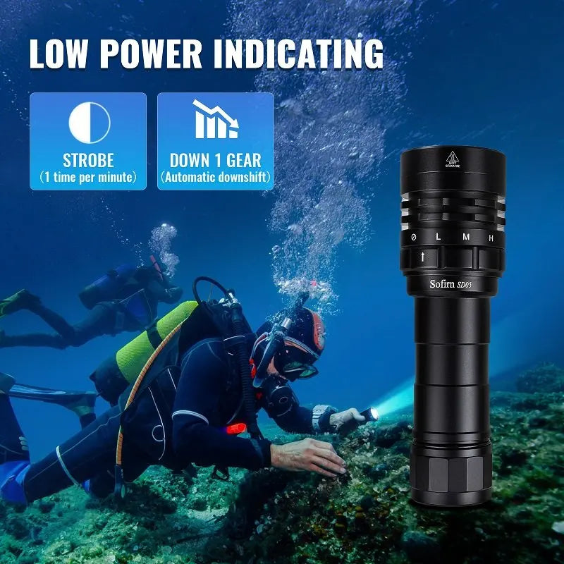 Sofirn SD05 Dive Flashlight XHP50.2 3000lm Magnetic Switch