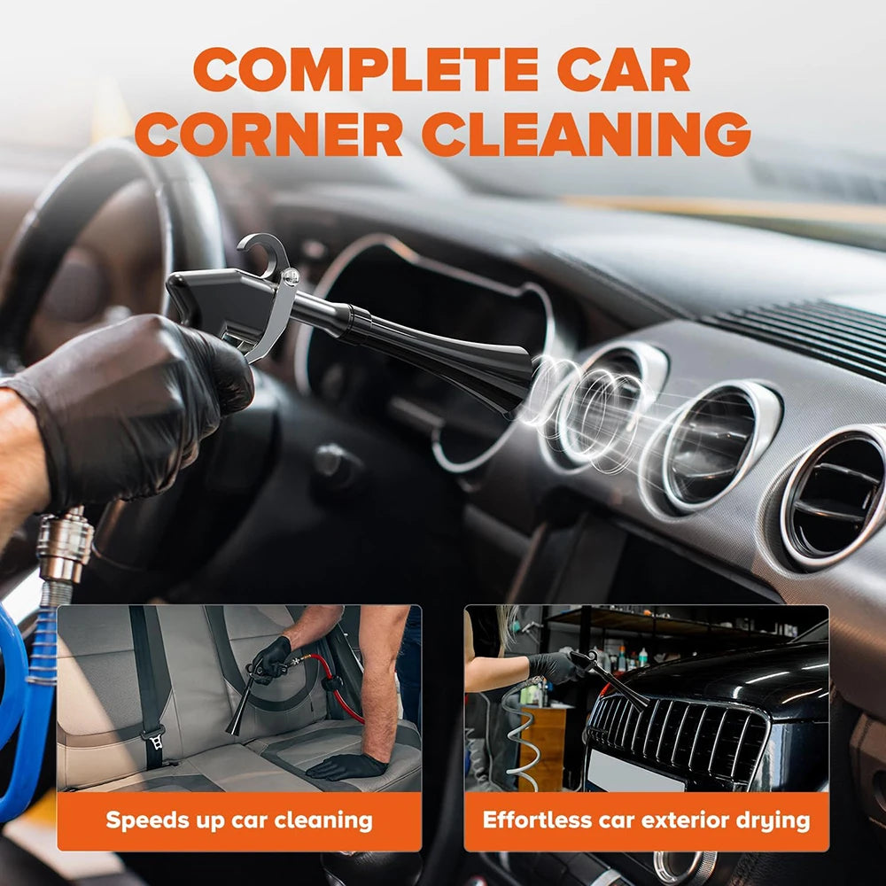 High Pressure Dust Blowing Gun Aluminum Alloy Car Cleaning Tool