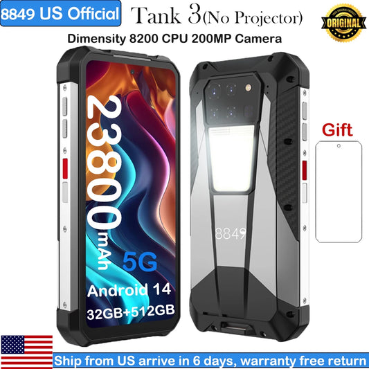 8849 Tank 3 Rugged Smartphone 32GB 512GB 23800mAh Battery