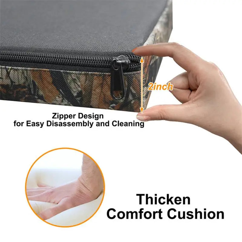 Tree Stand Seat Cushion, Adjustable, Lightweight, Portable Hunting Seat Pad