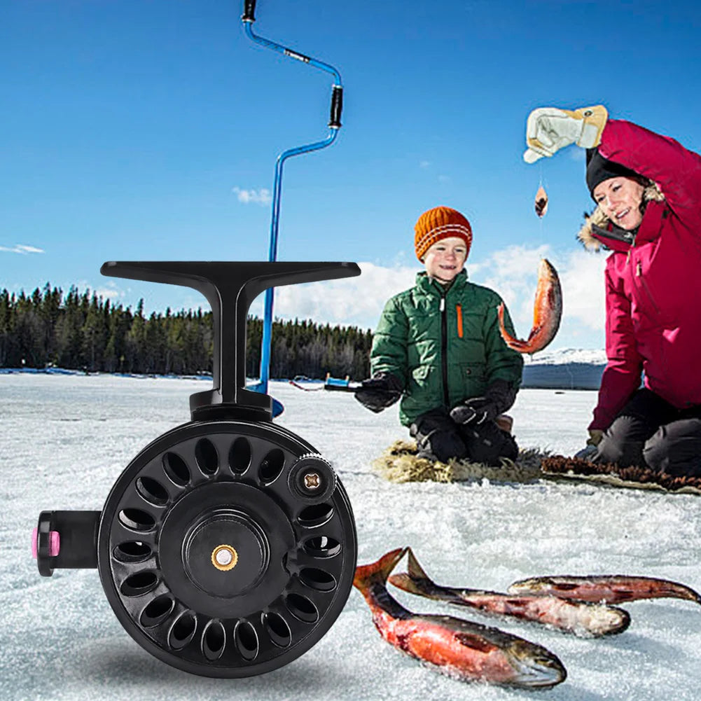 NovaSphere Fishing Inline Ice Fishing Reel 2.3:1 Gear 4kg Braking